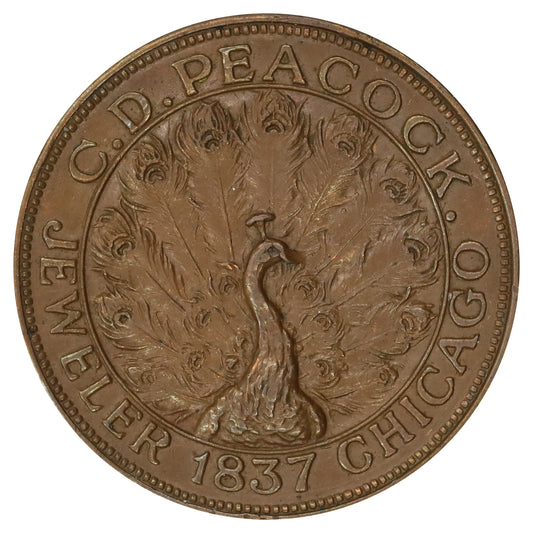 1837 USA C.D. Peacock Hard Times Token, Chicago, IL