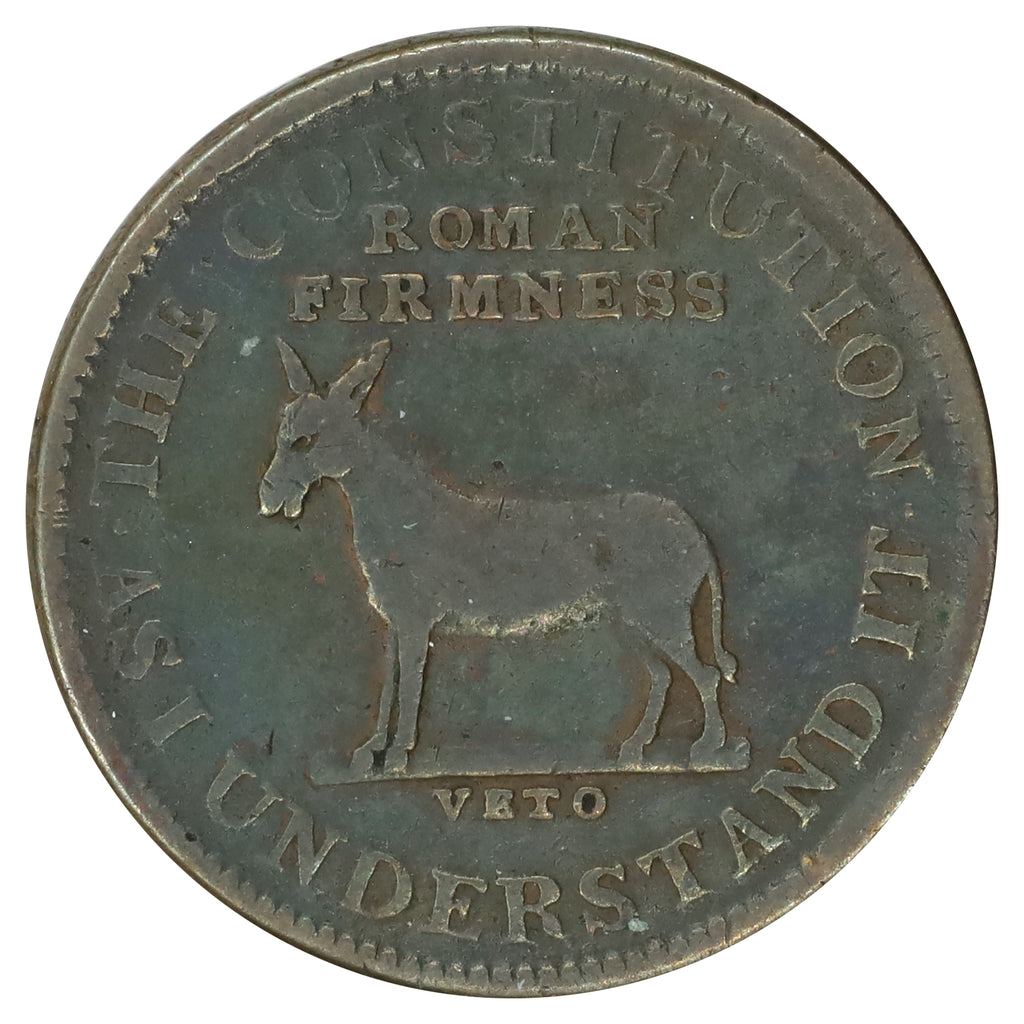 1837 USA I Take the Responsibility Hard Times Token