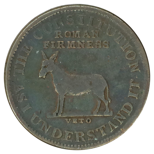 1837 USA I Take the Responsibility Hard Times Token