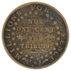 1841 USA Daniel Webster Millions for Defence Hard Times Token