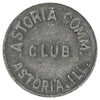 USA Astoria Community Club, Astoria, Illinois 1/4-cent Trade Token