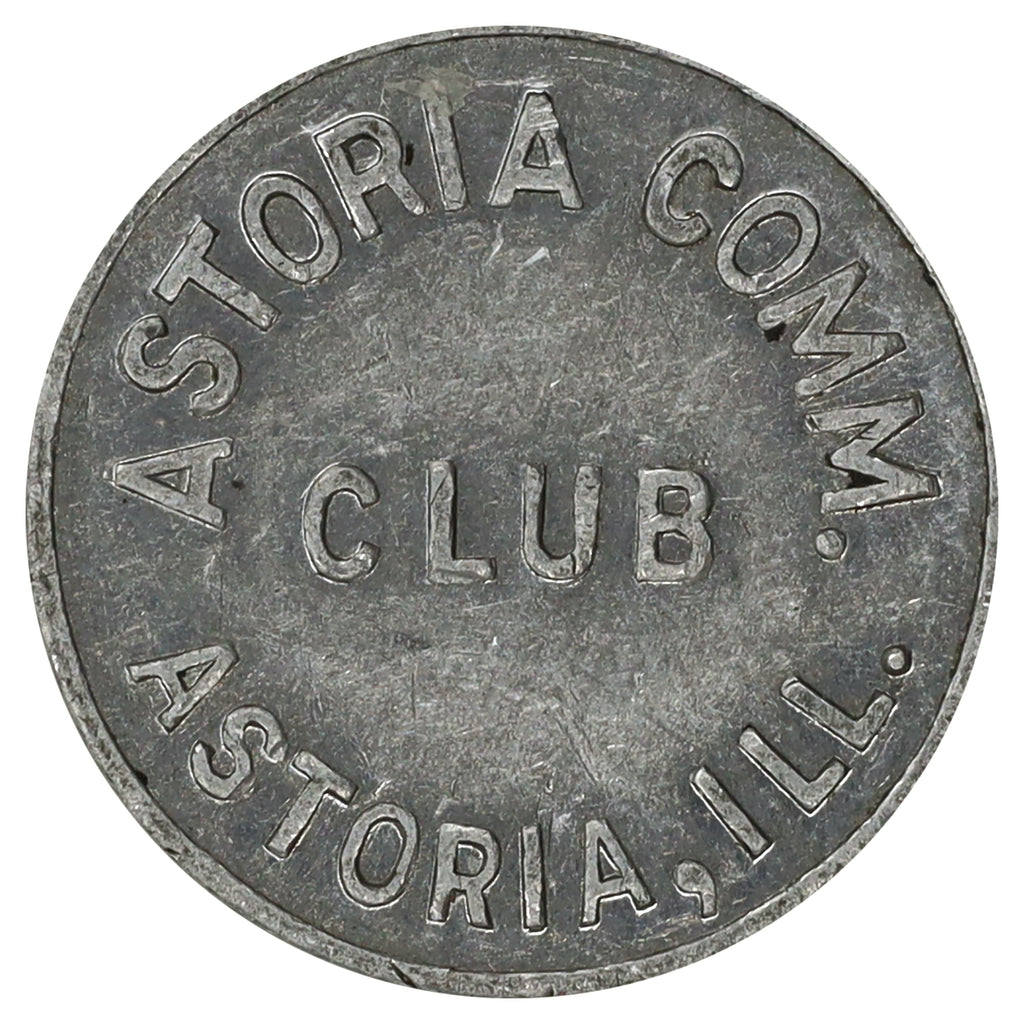 USA Astoria Community Club, Astoria, Illinois 1/4-cent Trade Token