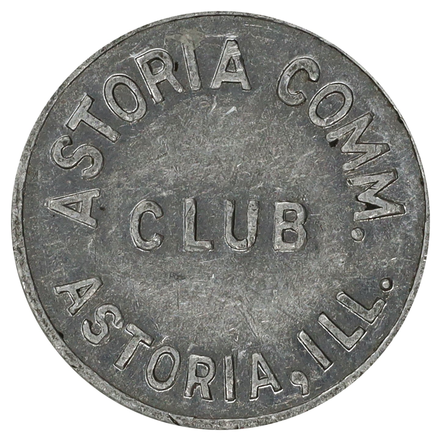 USA Astoria Community Club, Astoria, Illinois 1/4-cent Trade Token