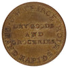 1861 USA J.W. Peirce "Business Card" Grand Rapids, Michigan Token Uncirculated (MS60)