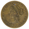 1850 USA W.R. Brown Saratoga Springs, New York Merchant Token