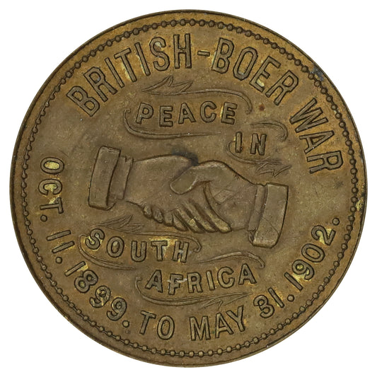 1902 Stratford, Ontario Boer War Peace in South Africa Knetchtel & Co. Merchant Token