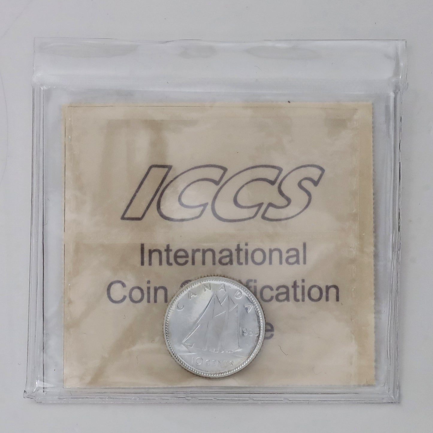 1965 Canada 10-cents ICCS Certified PL67 UHC (Toned)