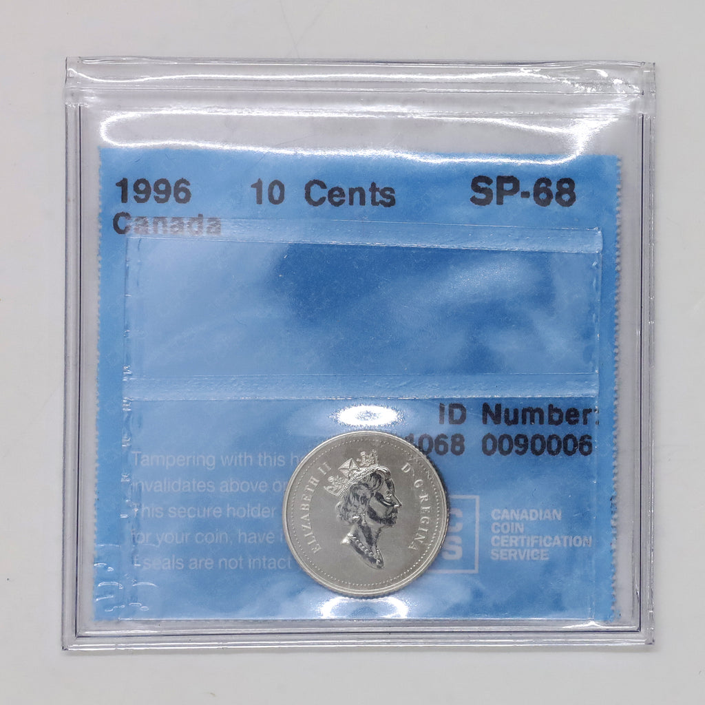 1996 Canada 10-cents CCCS Certified SP68