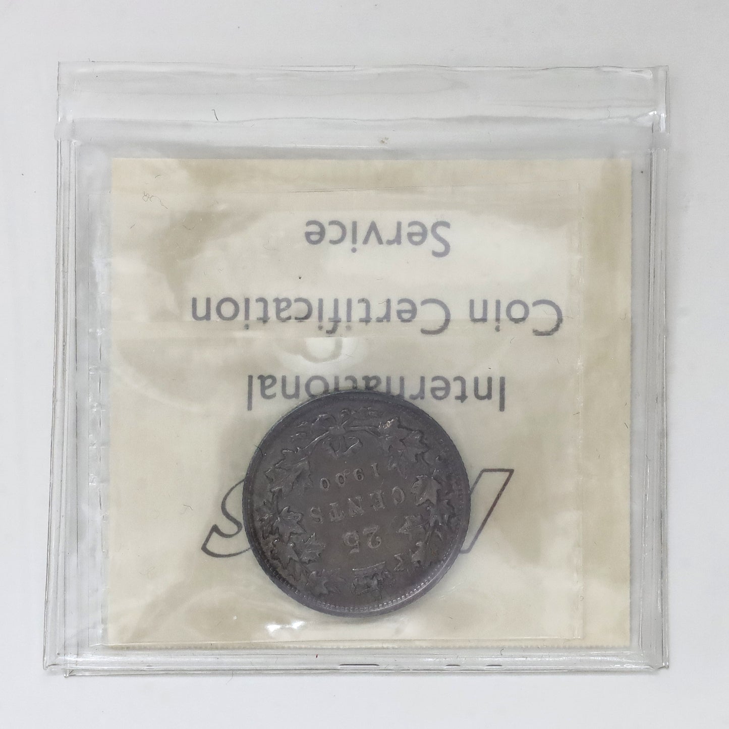 1900 Canada 25-cents ICCS Certified VF30 (Toned)