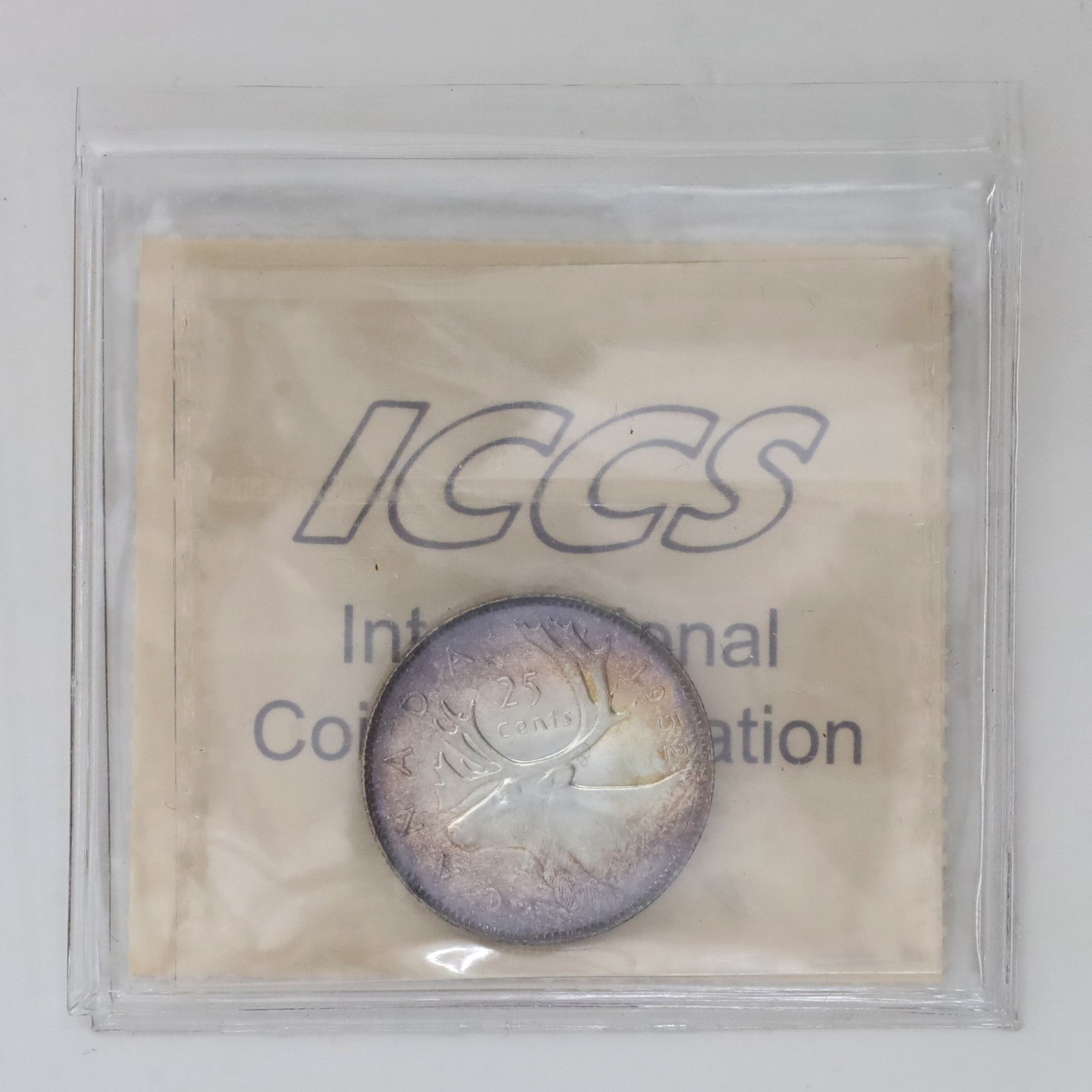 1952 Canada 25-cents ICCS Certified MS64 High Relief (Toned)