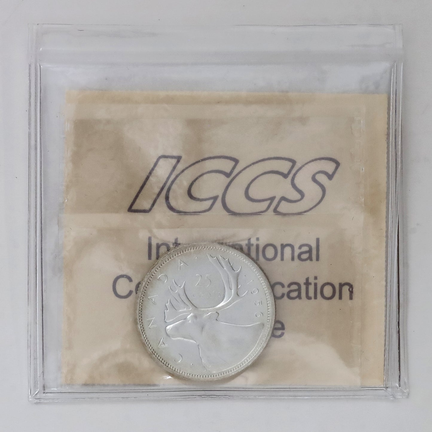 1956 Canada 25-cents ICCS Certified PL66 Heavy Cameo (Toned)
