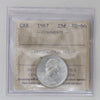 1967 Canada 25-cents ICCS Certified MS66 (Toned)