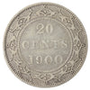 1900 Newfoundland 20-cents Very Fine (VF20) Scratched, cleaned, or impaired