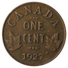 1927 Canada 1-Cent F-VF (F15) Scratched, Cleaned, or Impaired