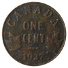 1927 Canada 1-Cent Fine (F12) Scratched, cleaned, or impaired