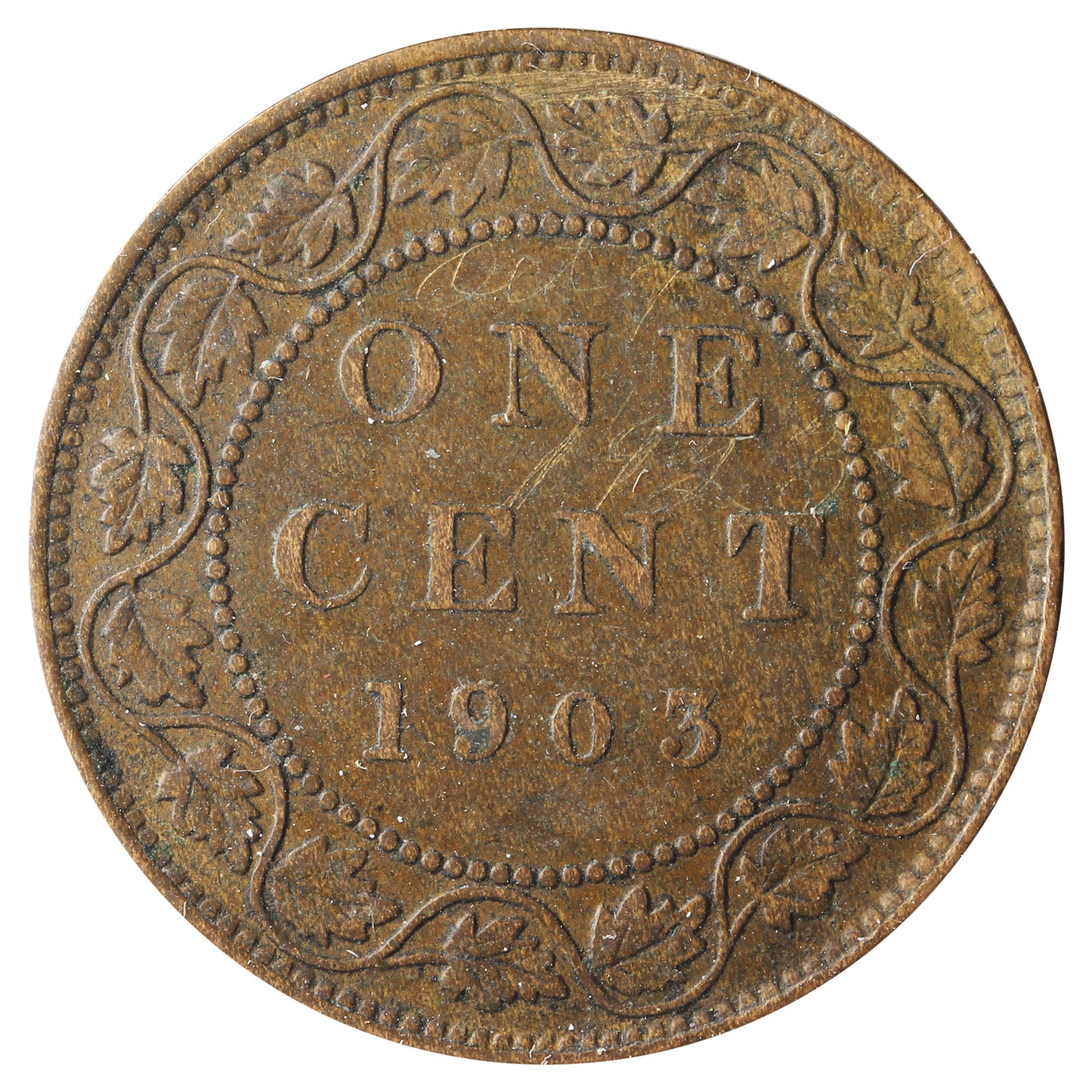 1903 Canada 1-Cent Very Fine (VF20) Scratched, cleaned, or impaired
