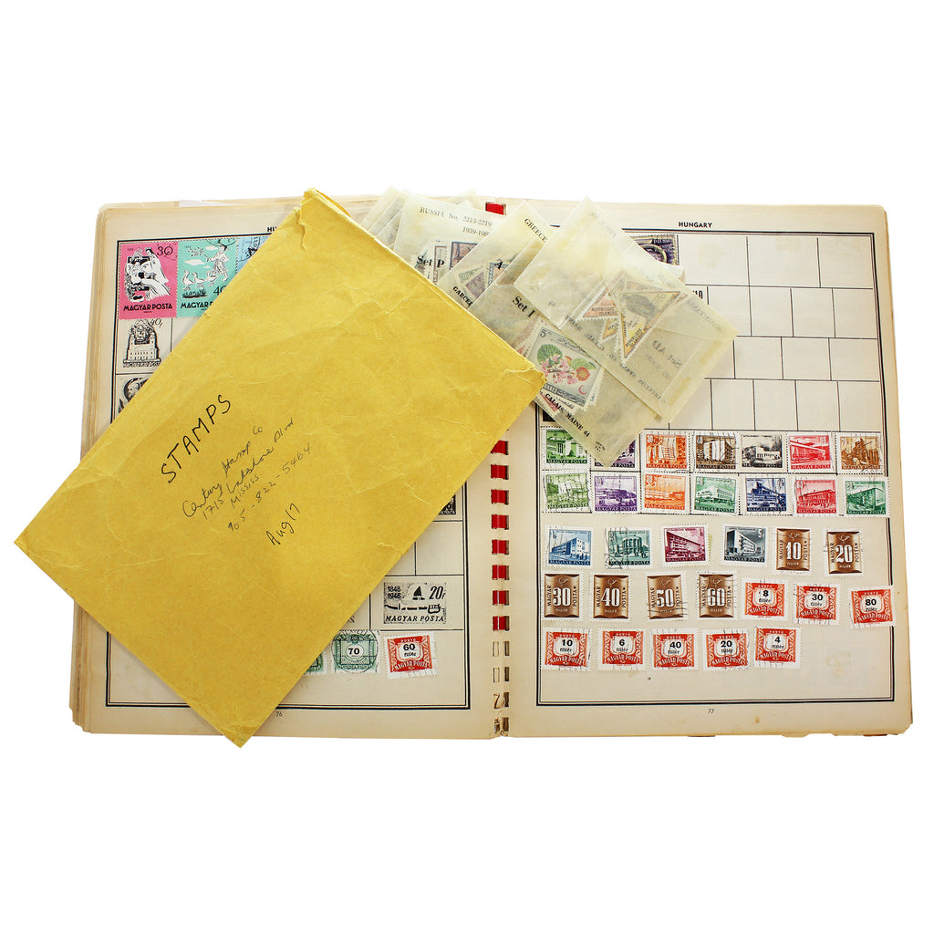 Lot of Mixed World Stamps, in Album and Envelope, Unknown Number (Multiples)