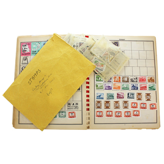 Lot of Mixed World Stamps, in Album and Envelope, Unknown Number (Multiples)