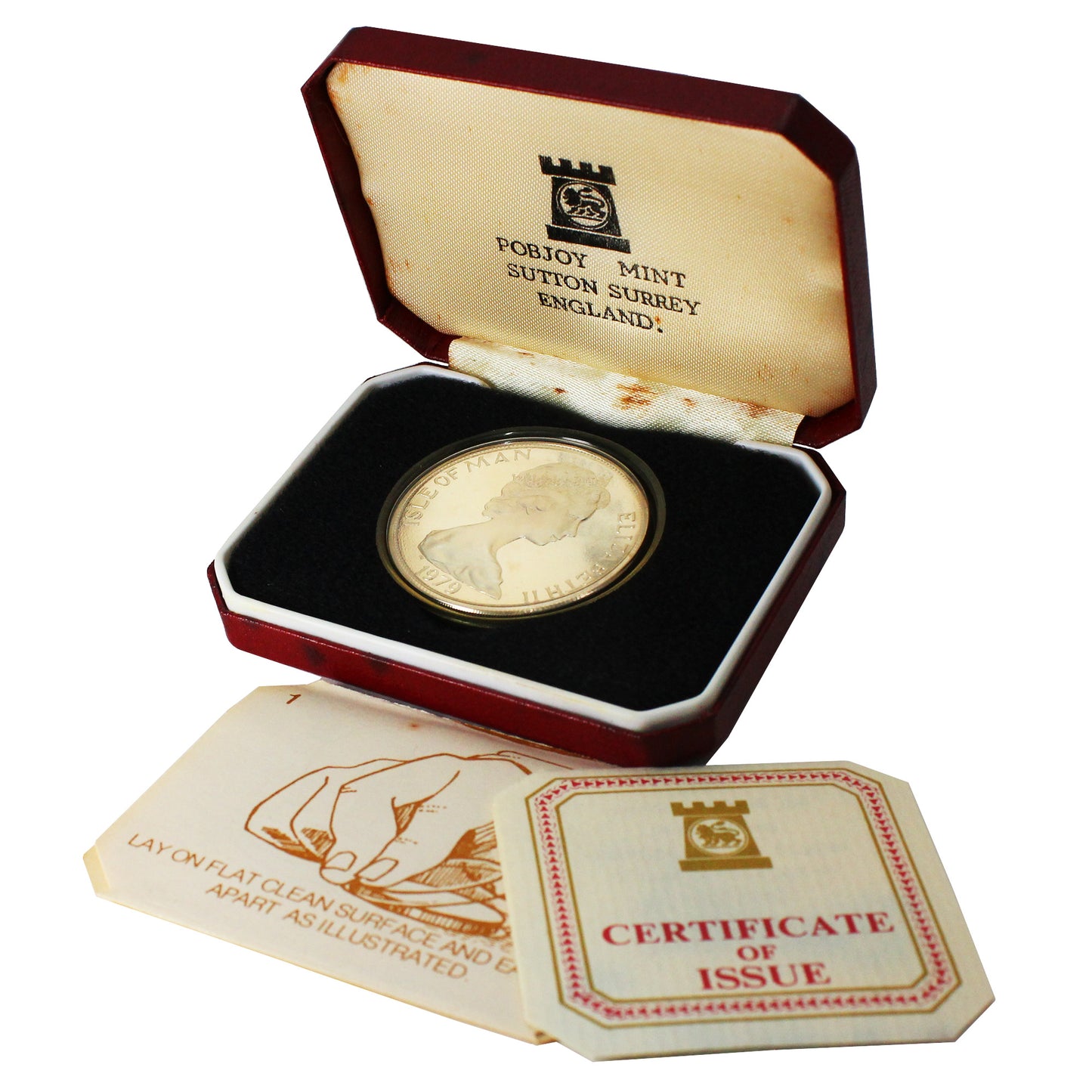 Isle of Man 1979 300th. Ann. Manx Coinage 1 Crown Sterling Proof in Case (Toned)