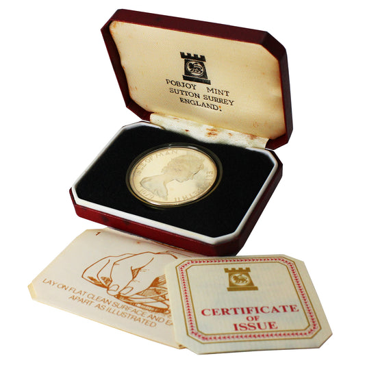 Isle of Man 1979 300th. Ann. Manx Coinage 1 Crown Sterling Proof in Case (Toned)