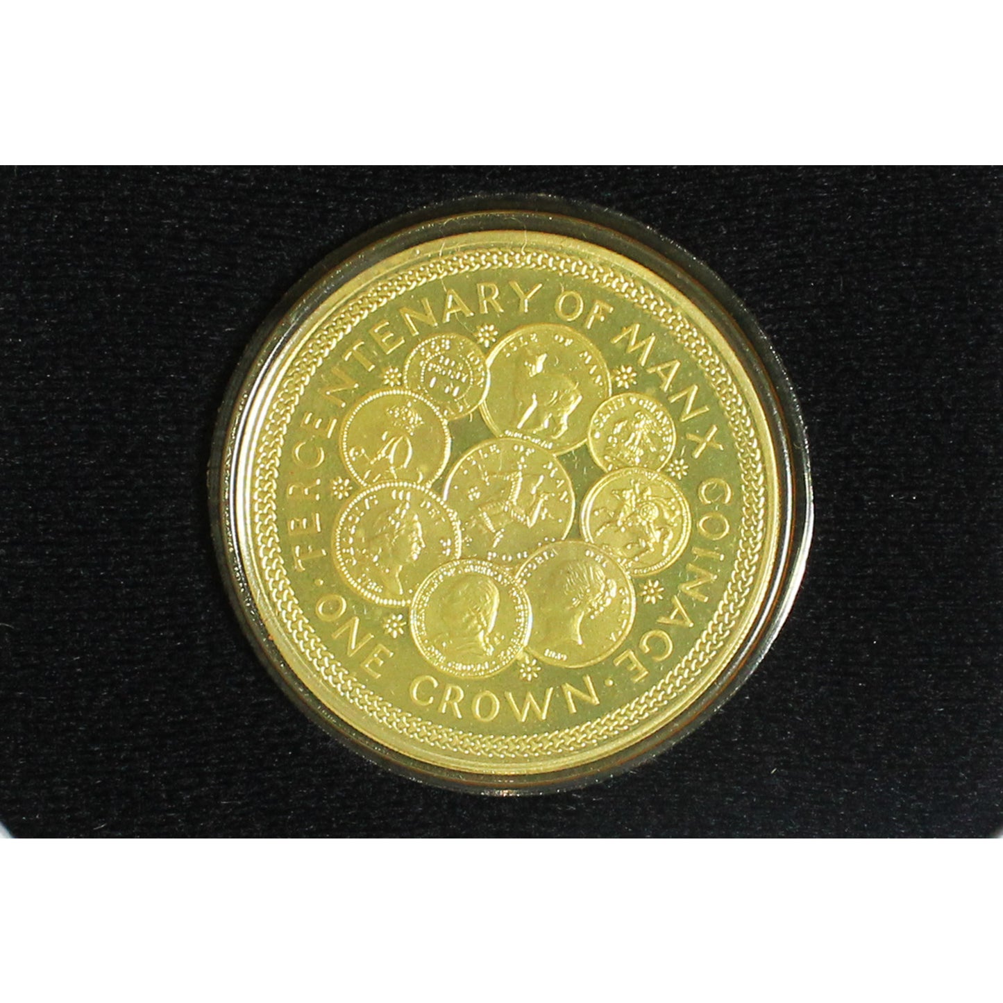 Isle of Man 1979 300th. Ann. Manx Coinage 1 Crown Sterling Proof in Case (Toned)