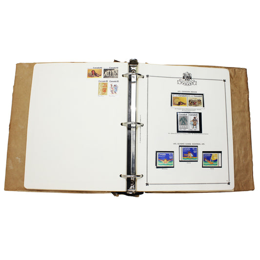 Uncounted Lot of Canada Stamps, Mostly Uncancelled, in Binder
