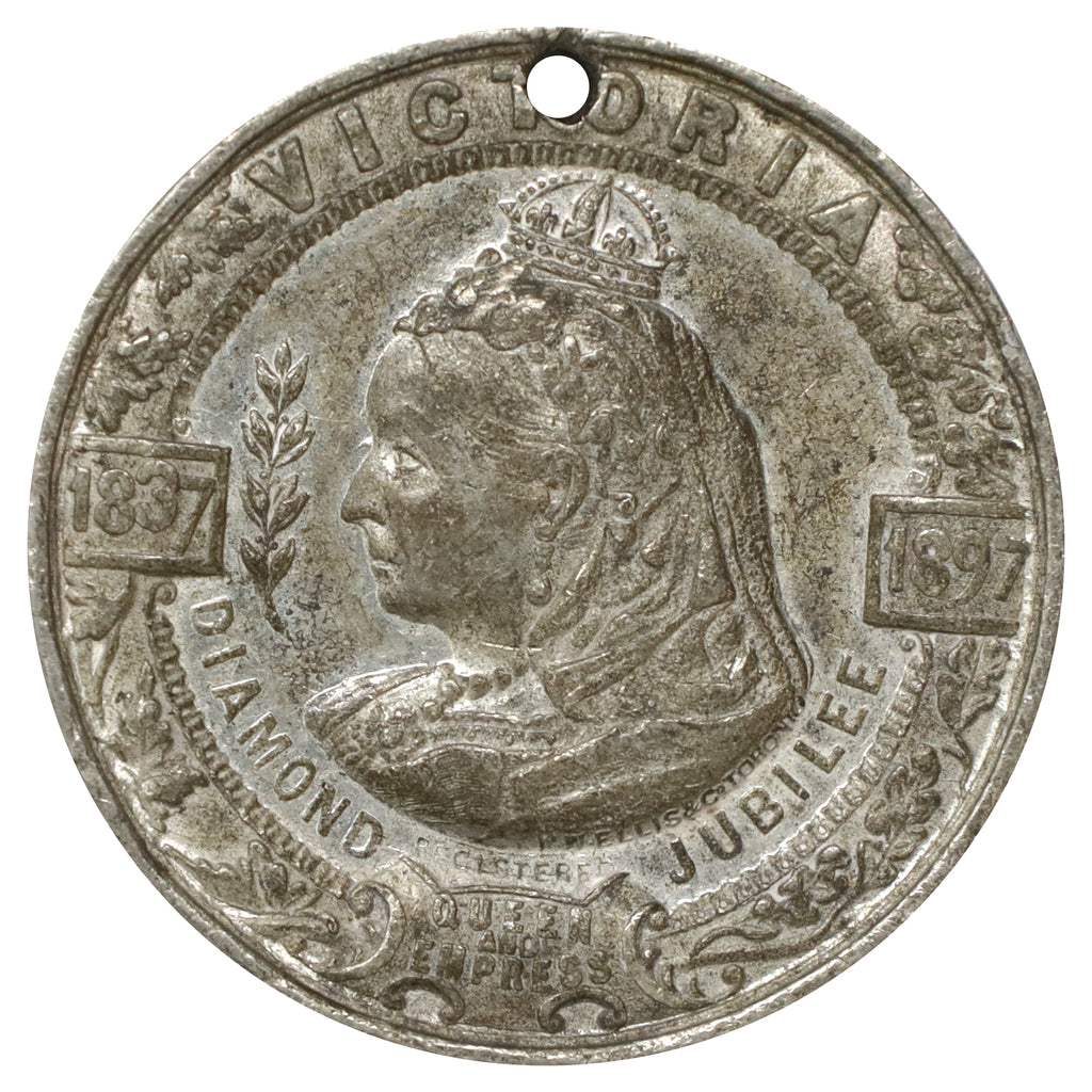 1897 Canada Queen Victoria's Diamond Jubilee Medallion (Hole)