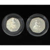 Great Britain 1997 50p Sterling Silver Proof 2-coin Set (Light toning)