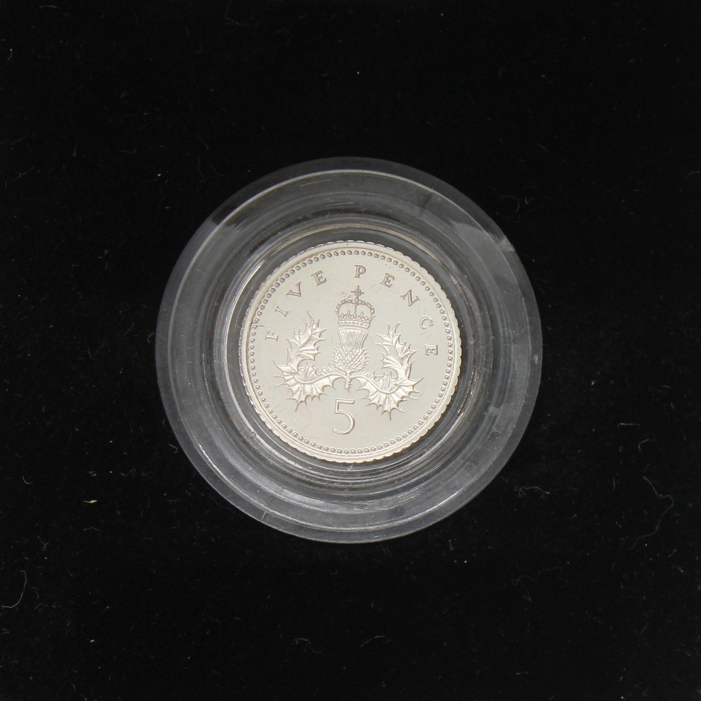 Great Britain 1990 5 Pence .925 Silver Piedfort in Case (Issues)