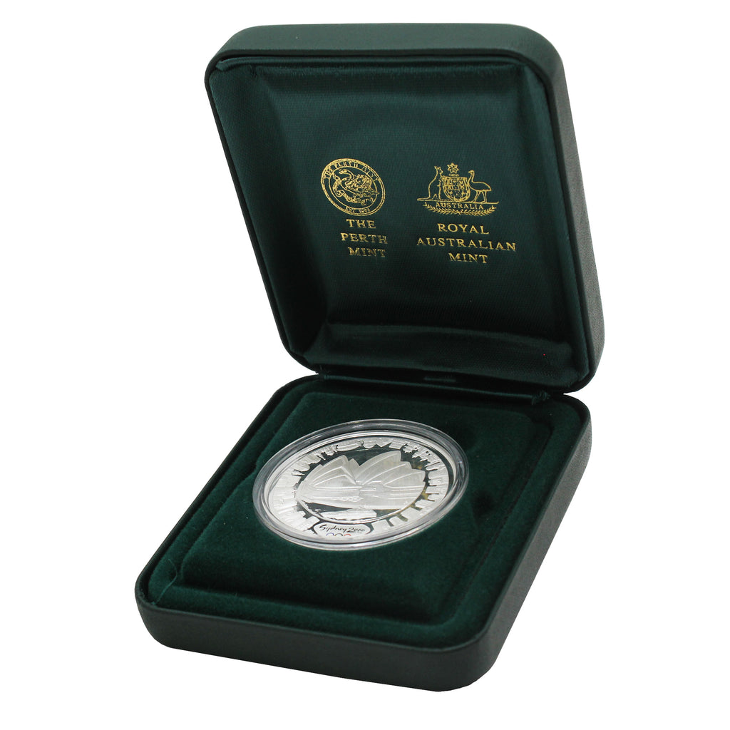 2000 Australia $5 Olympics: Opera House Silver in Case (No Tax) Issues