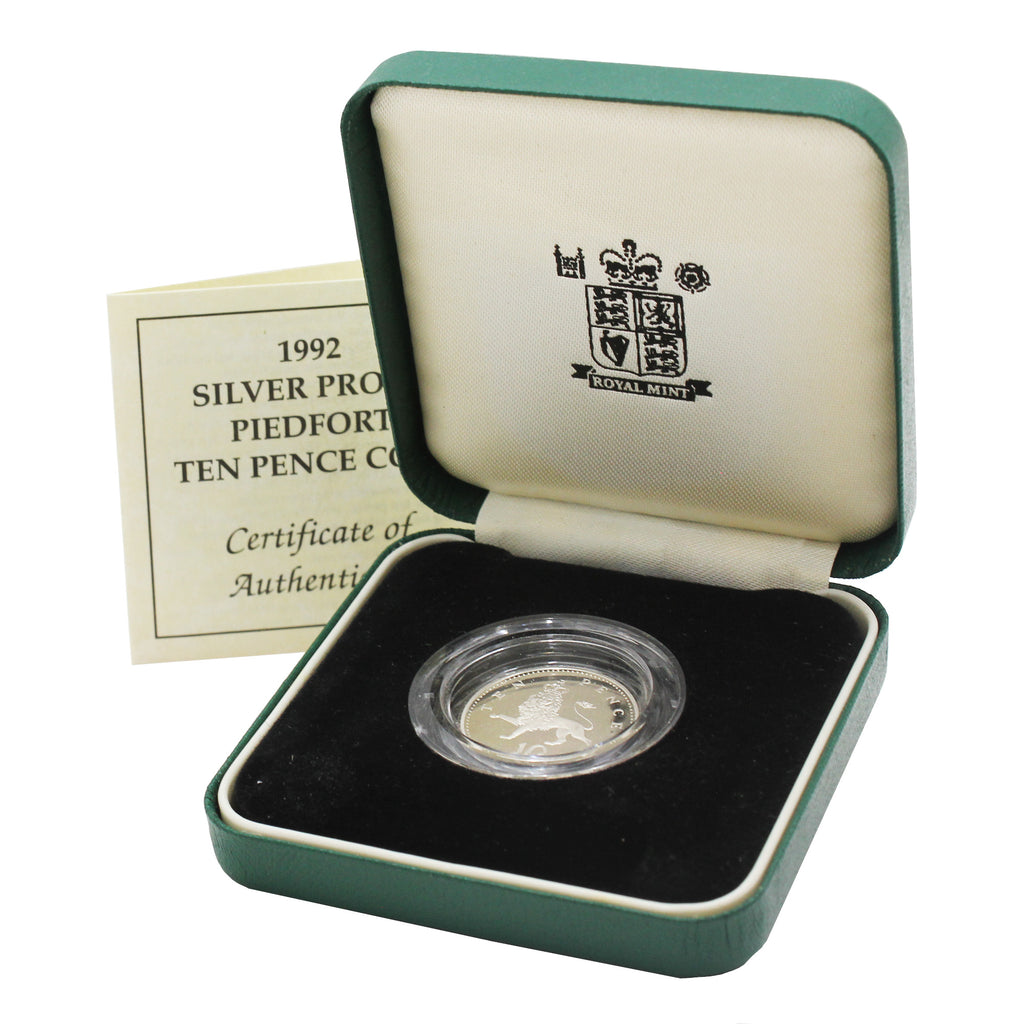 Great Britain 1992 10p Sterling Silver Piedfort Proof (Light issues)