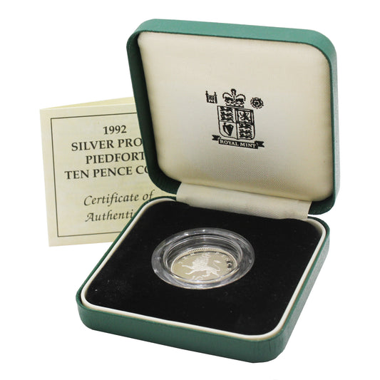 Great Britain 1992 10p Sterling Silver Piedfort Proof (Light issues)