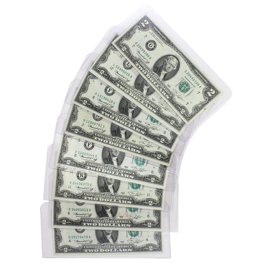 Lot of 8x USA 1976 $2 Federal Reserve Notes, Neff-Simon, 8Pcs (Issues)