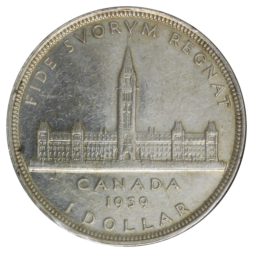 1939 Canada Dollar Extra Fine (EF40) Impaired