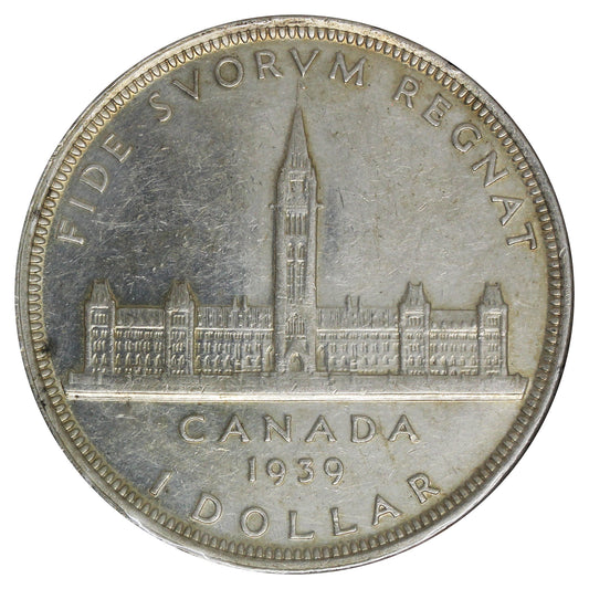 1939 Canada Dollar Extra Fine (EF40) Impaired