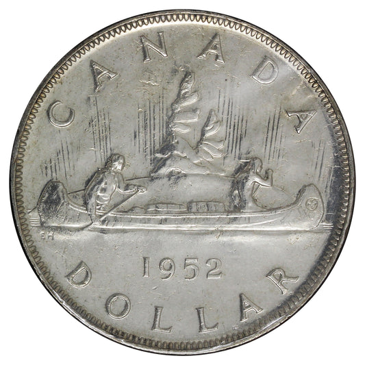 1952 Canada Dollar EF-AU (EF45) Impaired