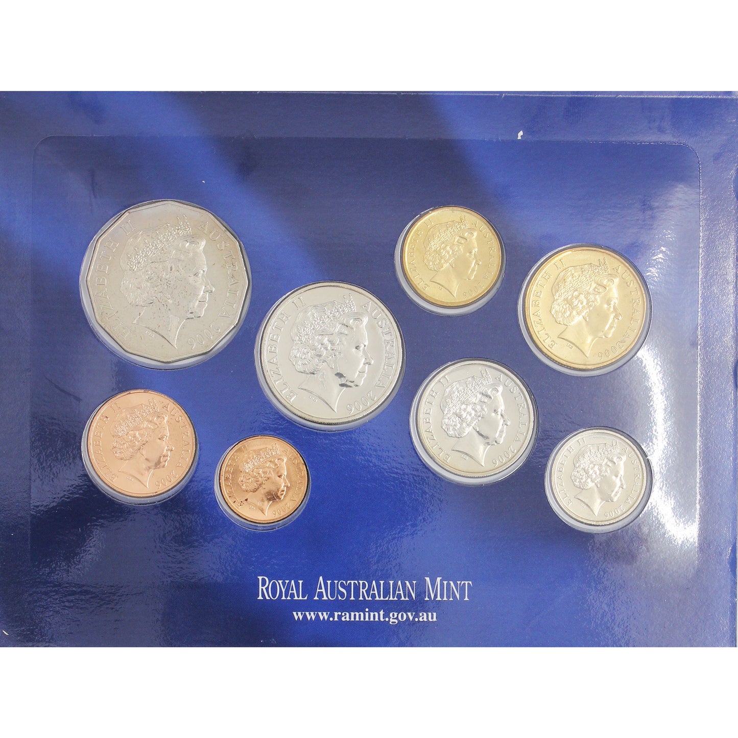 Australia 2006 40 Years of Currency - 8-coin Uncirculated Set (Spots)