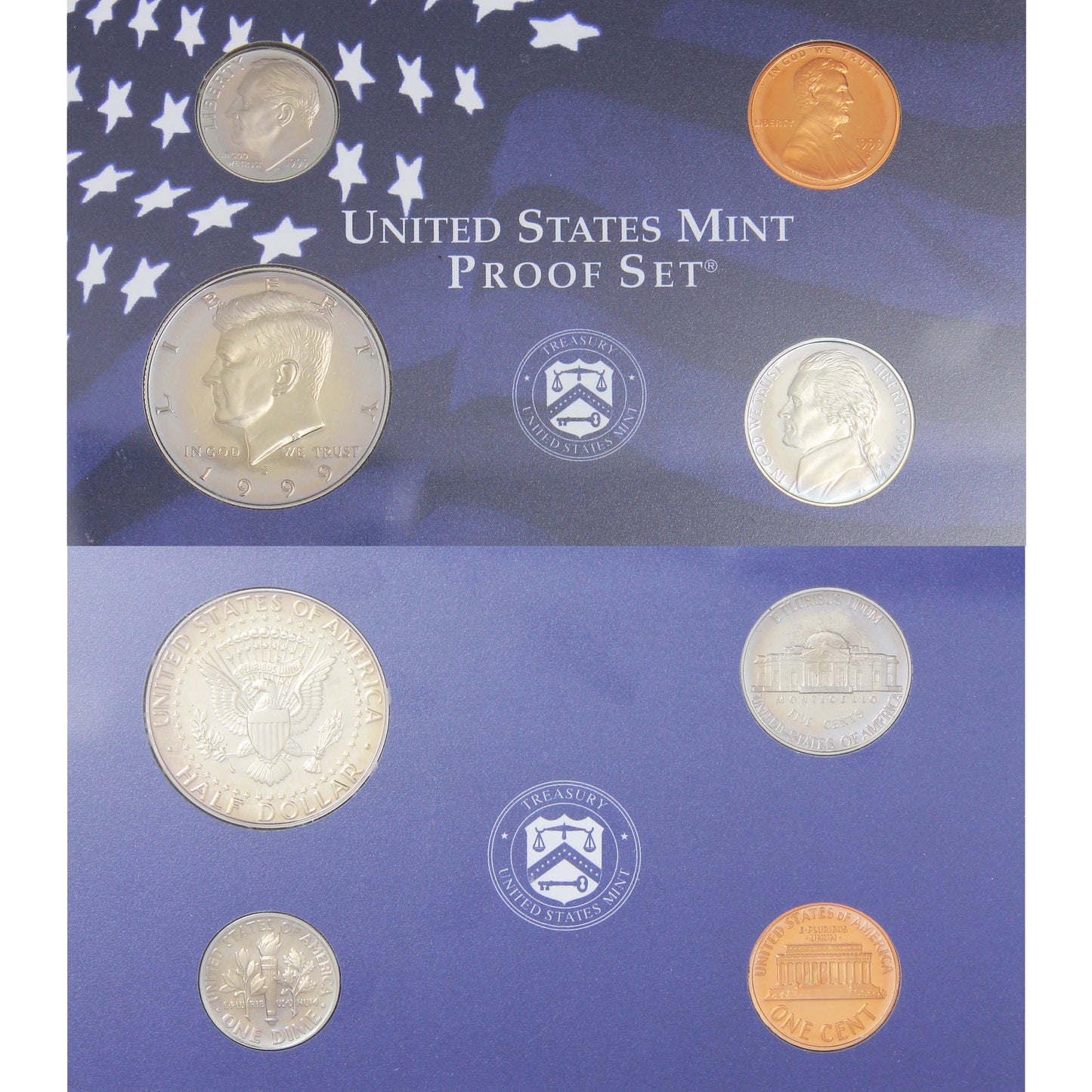 Pair of 1999 & 2000 USA Mint Proof Sets, 2Pcs (Issues)