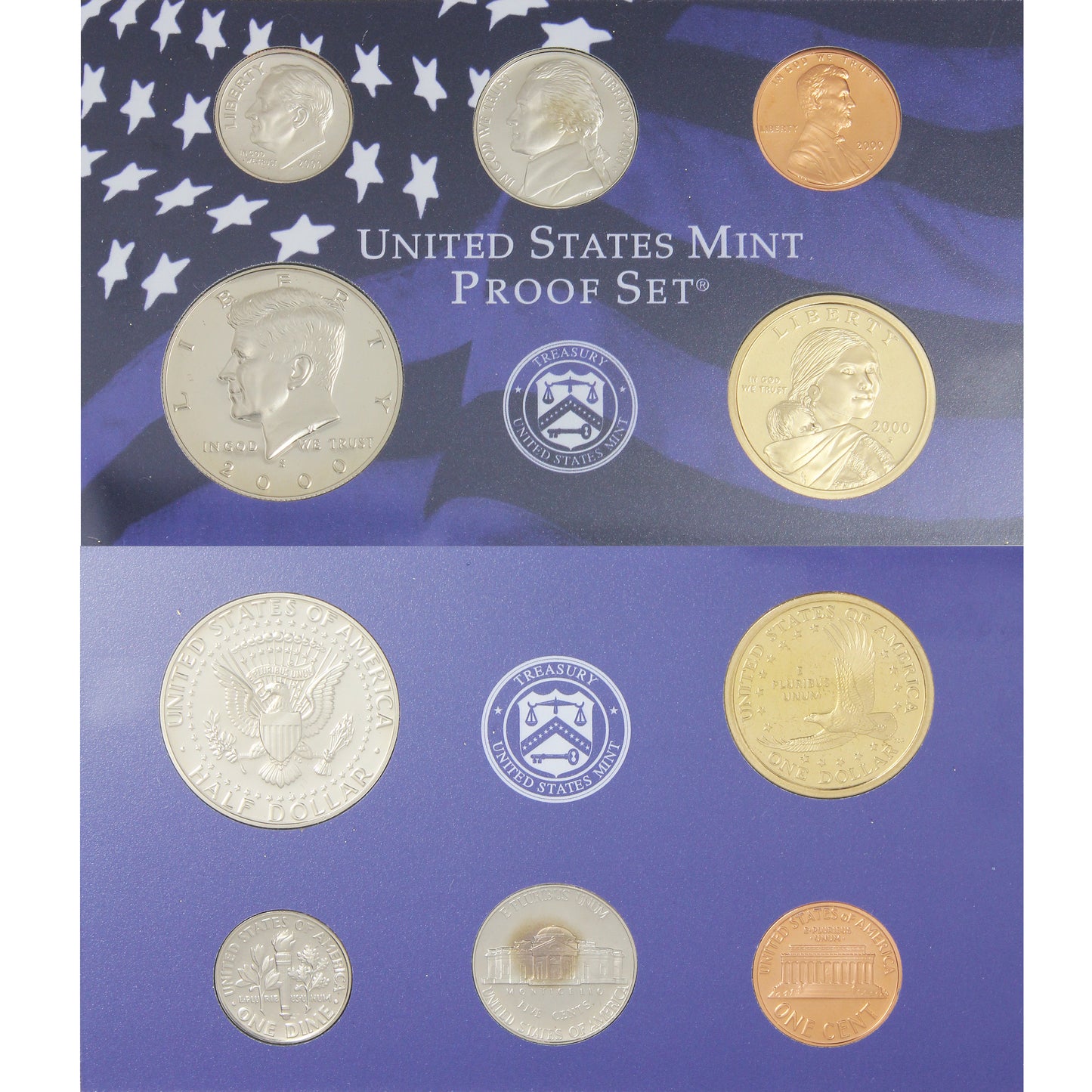 Pair of 1999 & 2000 USA Mint Proof Sets, 2Pcs (Issues)