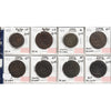 Lot of 8x 1850-1852 Upper Canada & Quebec Bank Tokens VG to AU, 8Pcs (Impaired)