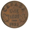 1922 Canada 1-cent VF-EF (VF30) Scratched, Cleaned or Impaired
