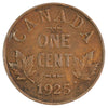 1925 Canada 1-cent F-VF (F15) Scratched, Cleaned or imparied.