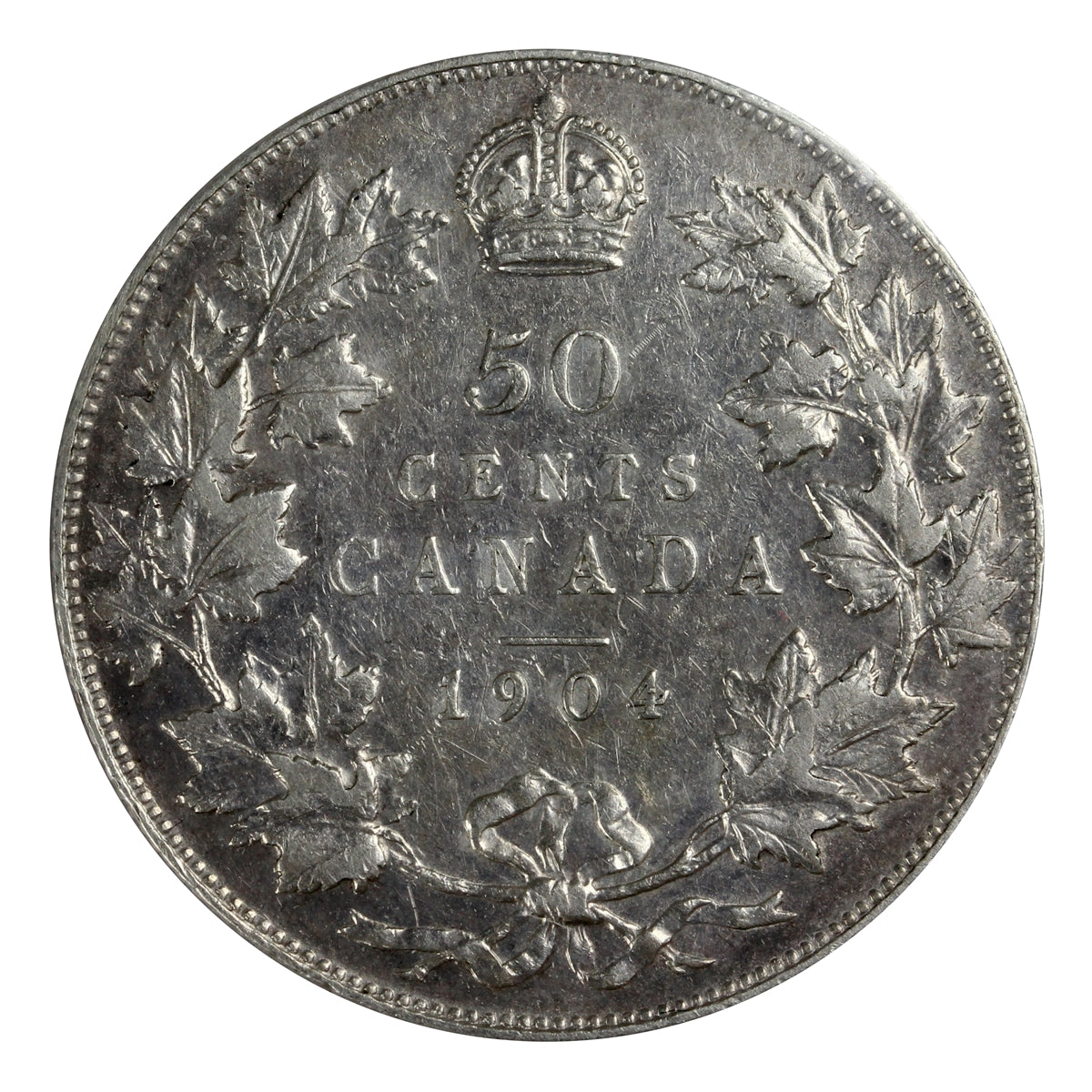1904 Canada 50-cents ICCS Certified EF40