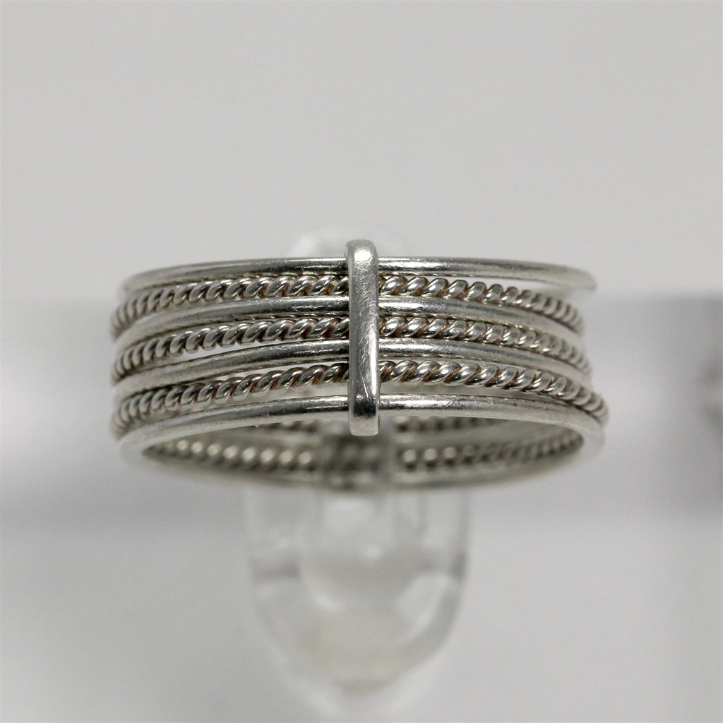 Sterling Silver Dainty Stacking Ring - 7