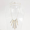 Lady's Sterling Silver Unique Drop Necklace - 18"