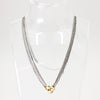 Lady's Sterling Silver 'UNOAERRE' Multi-Chain with Three Ring Pendant - 19"