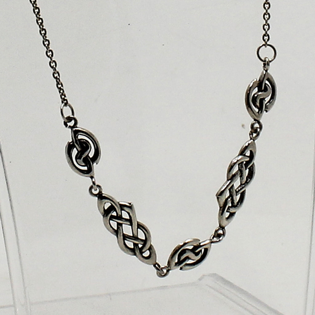 Sterling Silver Celtic Necklace - 18"