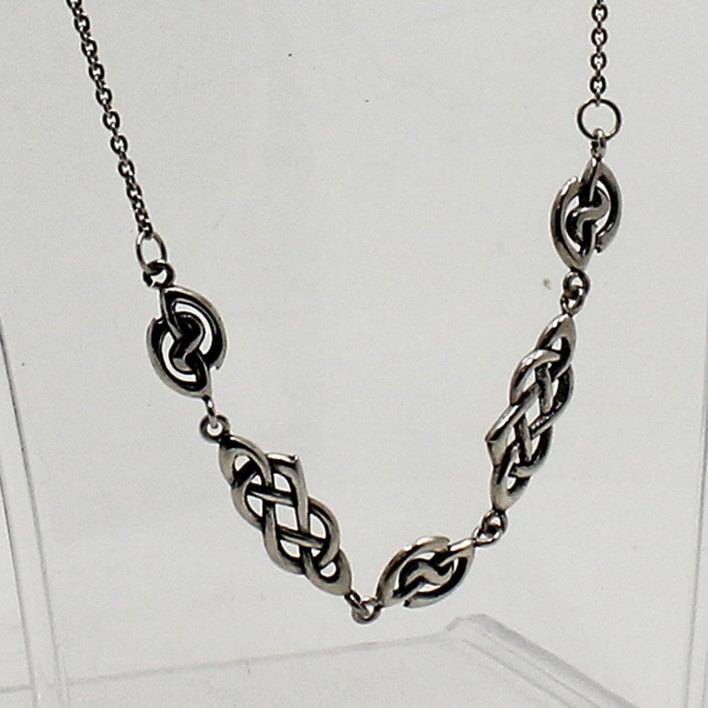 Sterling Silver Celtic Necklace - 18"