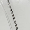 Sterling Silver Figaro Link Necklace - 20"