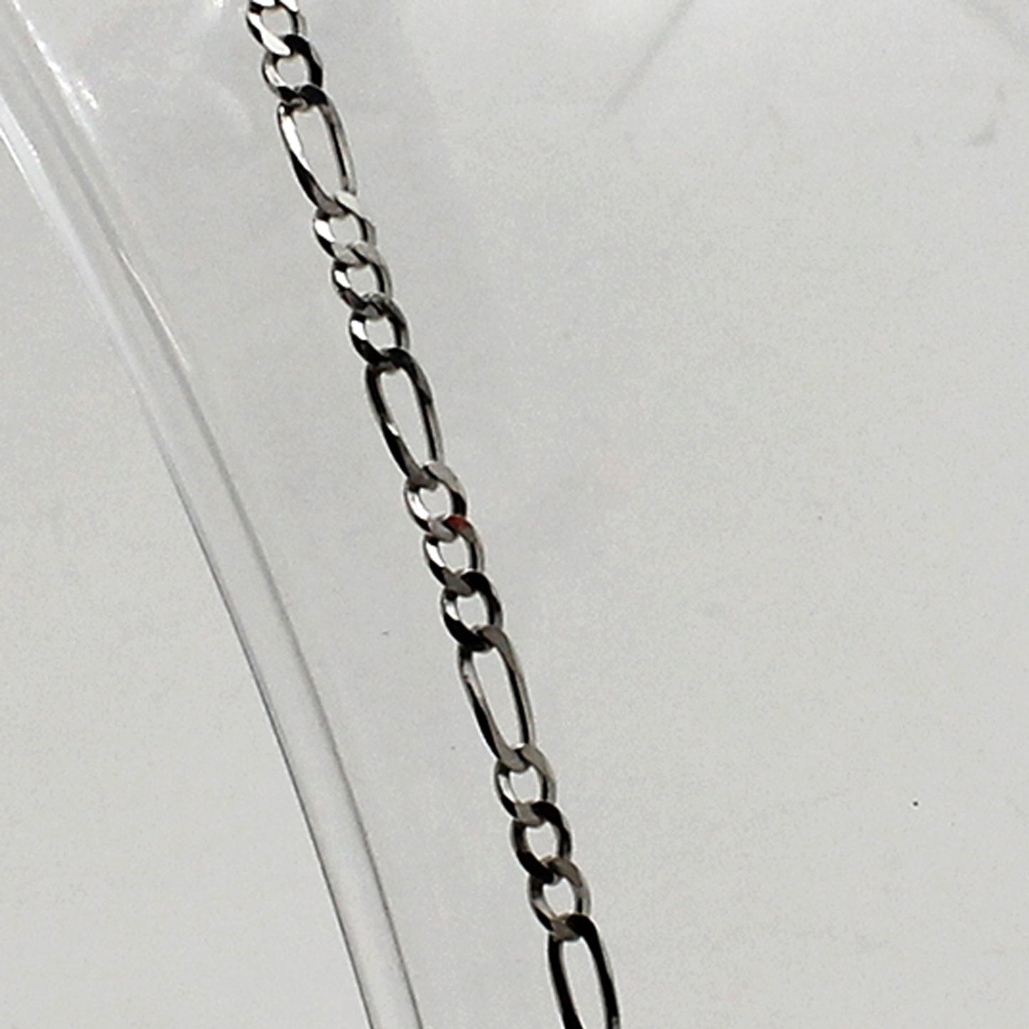 Sterling Silver Figaro Link Necklace - 20"